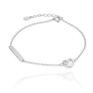 Сребърна гривна - Bond White