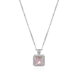 Сребърно колие - Icy Brilliance Pink
