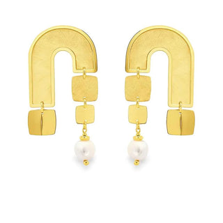 Сребърни обеци - Golden Arches