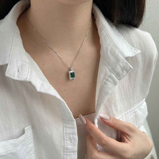 Сребърно колие - Emerald Dream Necklace