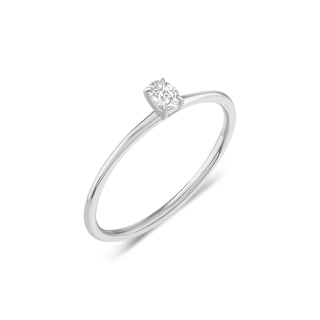 златен пръстен, диамант, бяло злато, годежен пръстен