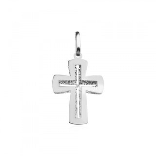 златен кръст, бяло злато, без камък