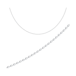 сребърен синджир, подходящ за мъже, плетка Anchor