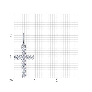 Сребърен кръст - Small classic cross