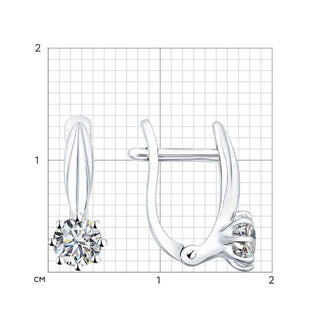 Сребърни обеци - Arnia CZ Swarovski
