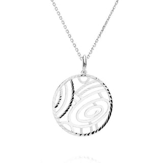 нежно сребърно колие, лазерна обработка, без камък, родиево покритие, алфа карат,