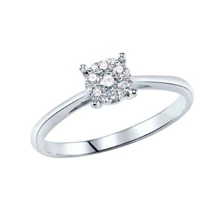 златен пръстен, бяло злато, диаманти, тип годежен, sokolov,