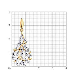 Сребърен медальон - Gold Jasmine