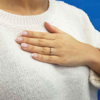 Златен пръстен - Dia 0,19ct. Solitaire