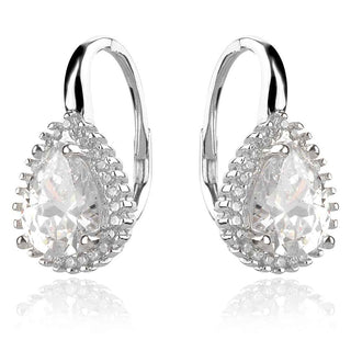 деликатни сребърни обеци с циркони