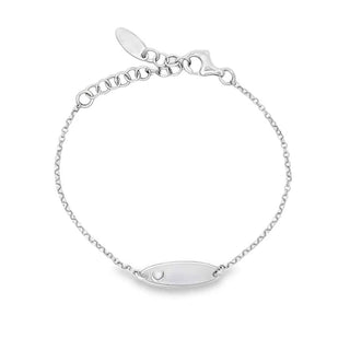 Детска сребърна гривна - Heart Token