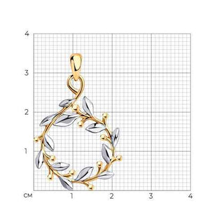 Сребърен медальон - Jasmine Wreath G