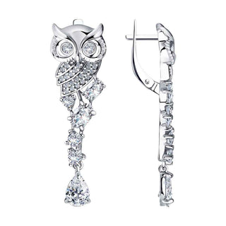 Сребърни обеци - Owl Lo