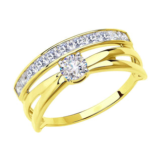 златен пръстен, цирконий, Sokolov