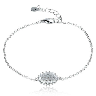 сребърна гривна снежинка