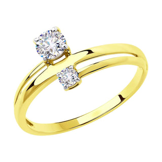 златен пръстен, цирконий, Sokolov