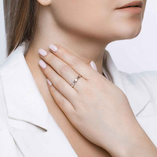 Златен пръстен - Dia 0,107ct