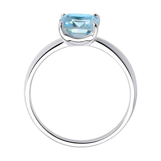 Сребърен пръстен - Blue topaz Emma