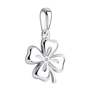 Сребърен медальон - Brilliant clover