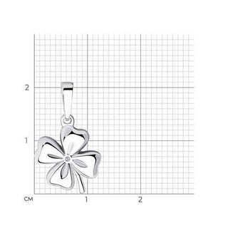 Сребърен медальон - Brilliant clover