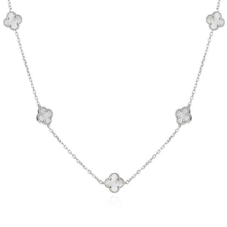 Сребърно колие - Alhambra Pearl 5