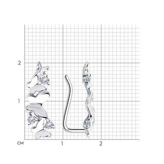 Сребърни обеци - Lovely butterflies