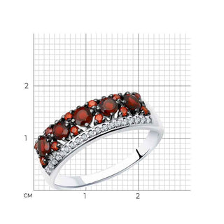 Сребърен пръстен - Garnet Lona