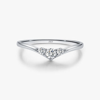 Сребърен пръстен - Vela Moissanite