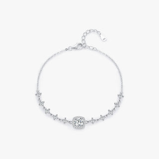 Сребърна гривна -  Moissanite Ambra