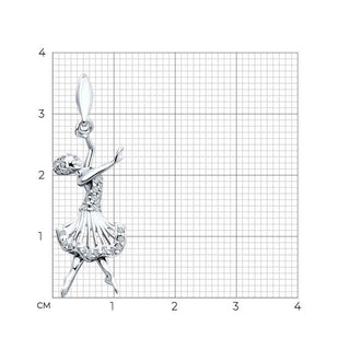 Сребърен медальон - Ballerina