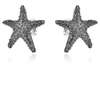 сребърни обеци, без камък, оксидирано сребро, Алгара,