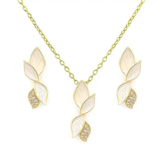 Сребърен комплект - Soft Leaves