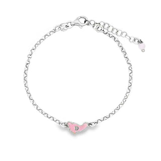 Детска сребърна гривна - Baby Pink Step