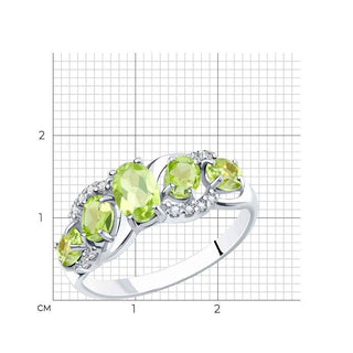 Сребърен пръстен - Chrysolite Vera