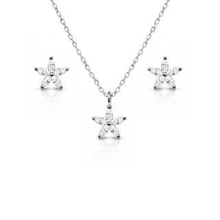 Сребърен комплект - Bloom Sparkle