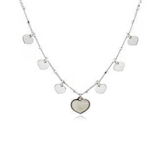 сребърно колие