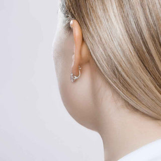 Сребърни обеци - YORKA CZ SWAROVKI