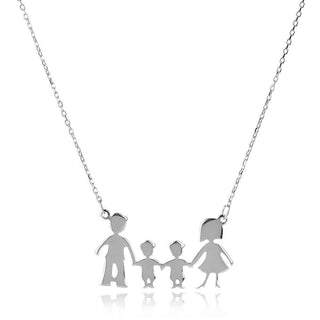 колие семейство с две момченца; мама, татко и братя