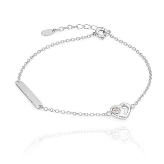 Сребърна гривна - Bond Pink