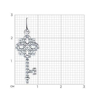 Сребърен медальон - Lace key