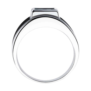 Сребърен пръстен -  Bold frame