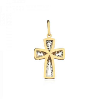 златен кръст, бяло и жълто злато,