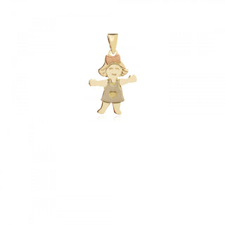 златен медальон, без камък, жълто злато, момиченце