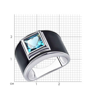 Сребърен пръстен -  Bold frame