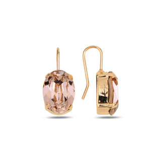 стилни сребърни обеци, кристал Swarovski, розова позлата, SWAROVSKI Maestro,