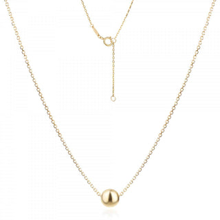 златно колие, жълто злато, топче, без камък