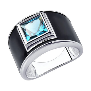 Сребърен пръстен -  Bold frame