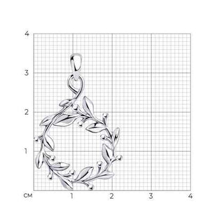 Сребърен медальон - Jasmine Wreath