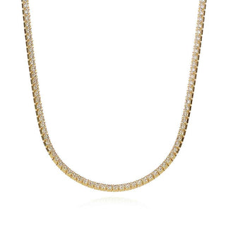 сребърно колие, цирконий, жълта позлата, подходящо за повод, чокър