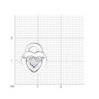 Сребърно колие - Bright heart